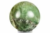 Polished Green Fluorite Sphere - Madagascar #246105-1
